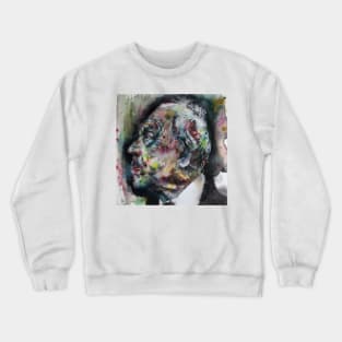 BORGES - watercolor portrait .6 Crewneck Sweatshirt